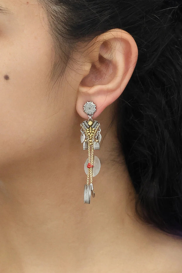 Ayala Bar Metal Bloom Braniva Earrings