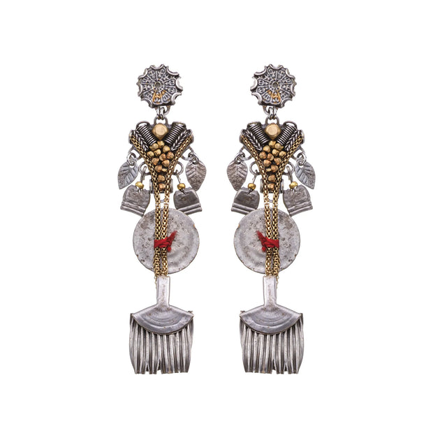 Ayala Bar Metal Bloom Braniva Earrings