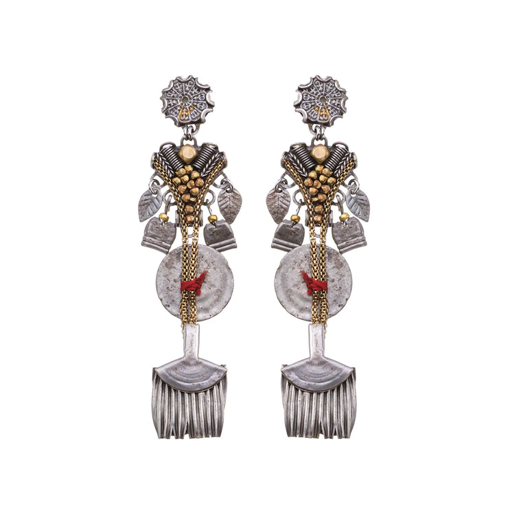 Ayala Bar Metal Bloom Braniva Earrings
