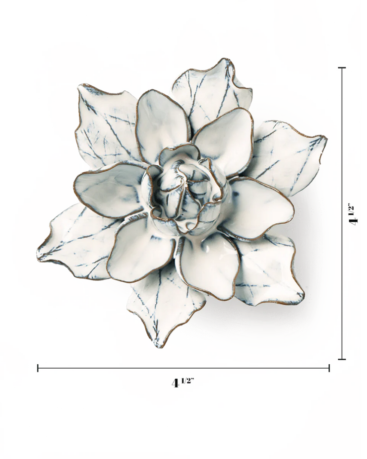 Chive Ceramic Flower white Columbine