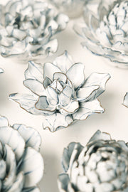 Chive Ceramic Flower white Columbine