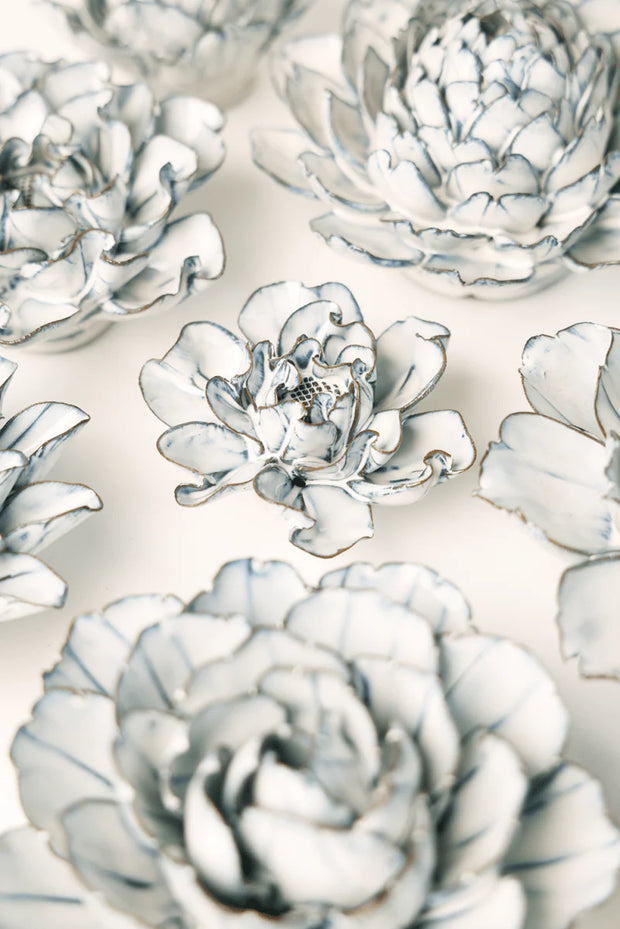 Chive Ceramic Flower white Hawthorn