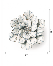 Chive Ceramic Flower white Cosmos