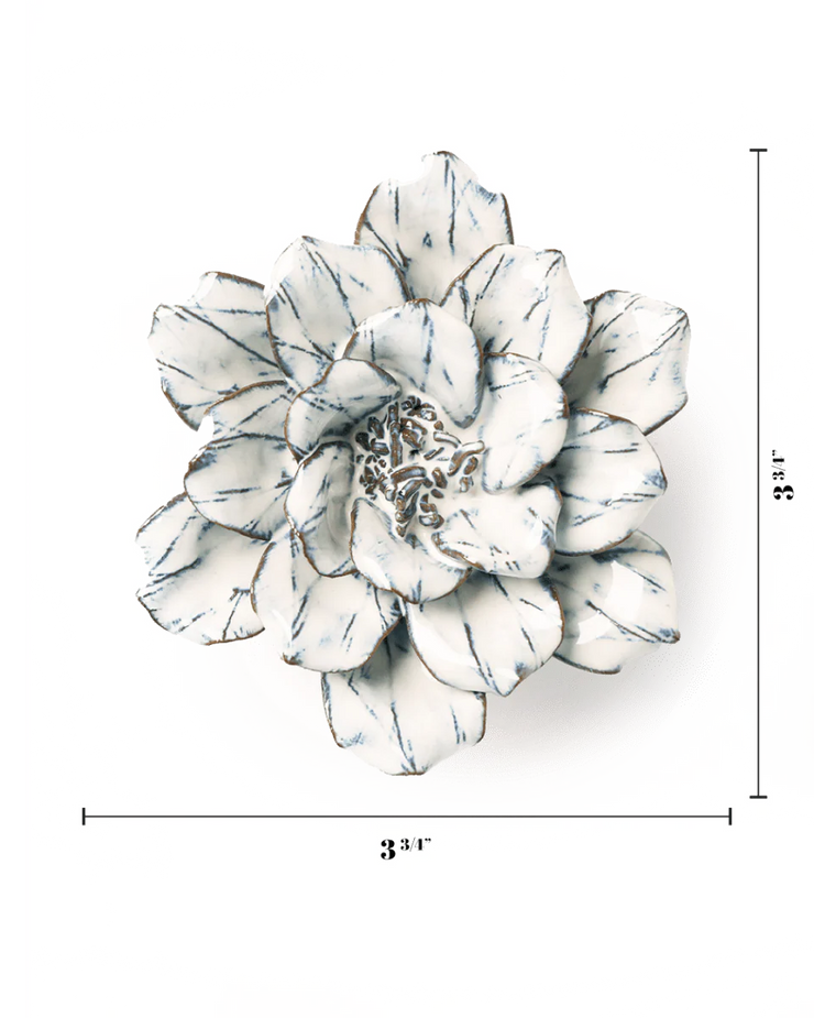 Chive Ceramic Flower white Cosmos