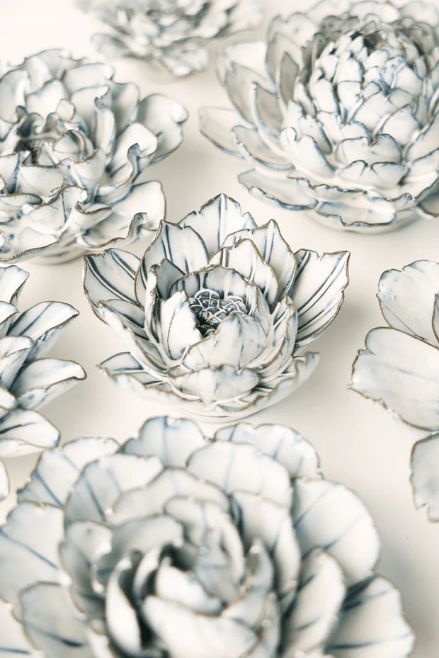 Chive Ceramic Flower white Purslane