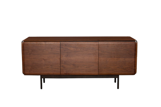 Nova Sideboard in walnut with bronze metal base