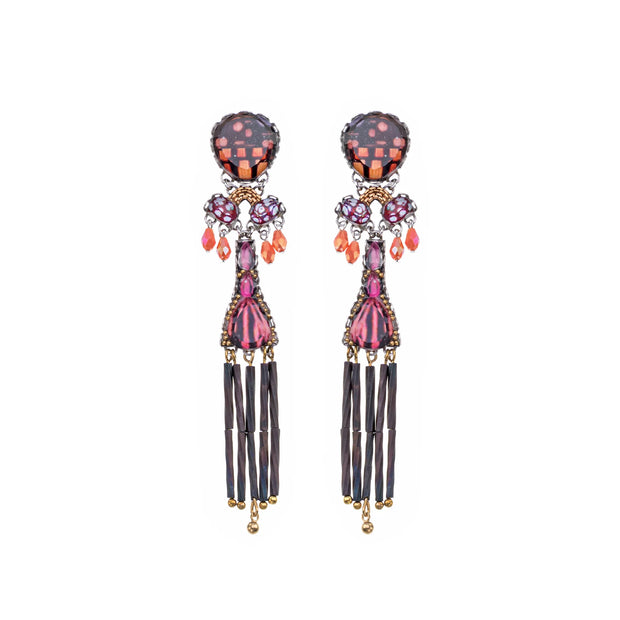 Ayala Bar Rosy Clay, Traffelle Earrings