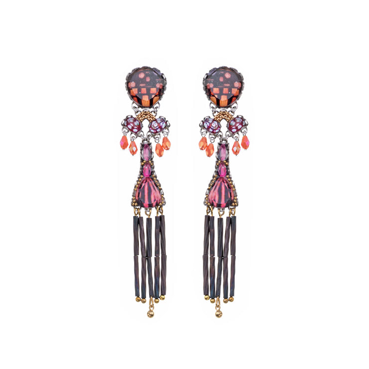 Ayala Bar Rosy Clay, Traffelle Earrings