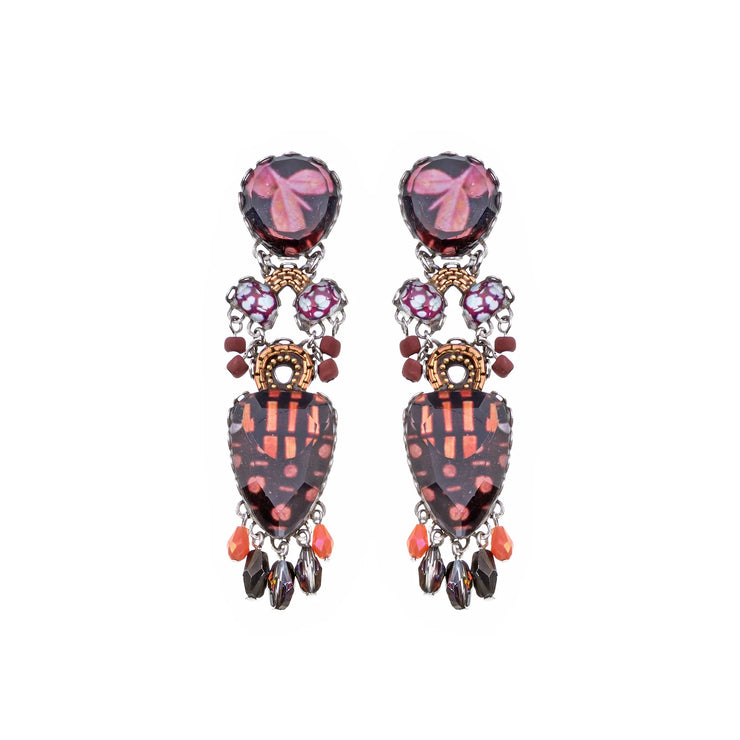 Ayala Bar Rosy Clay, Veloura Earrings