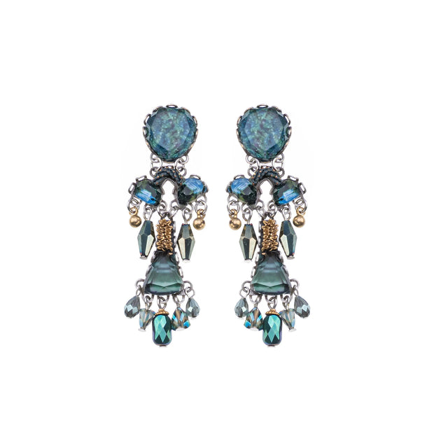Ayala Bar Emerald Reflection, Jadiva Earrings