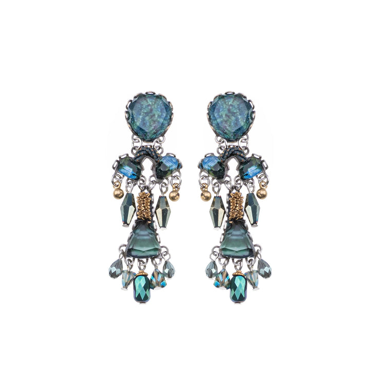 Ayala Bar Emerald Reflection, Jadiva Earrings
