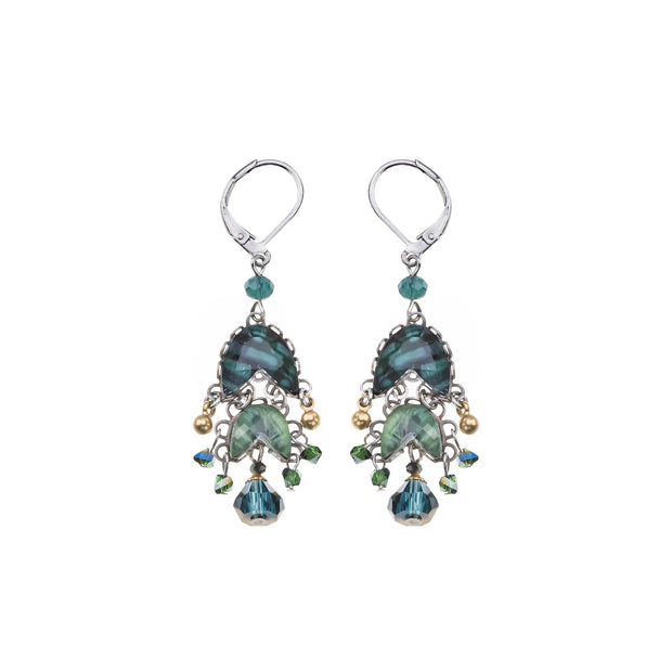 Ayala Bar Emerald Reflection, Silvenia Earrings