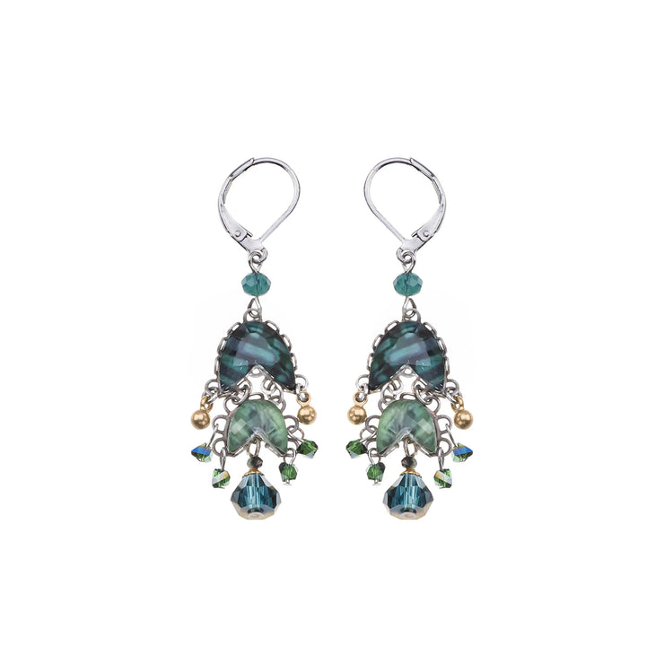 Ayala Bar Emerald Reflection, Silvenia Earrings