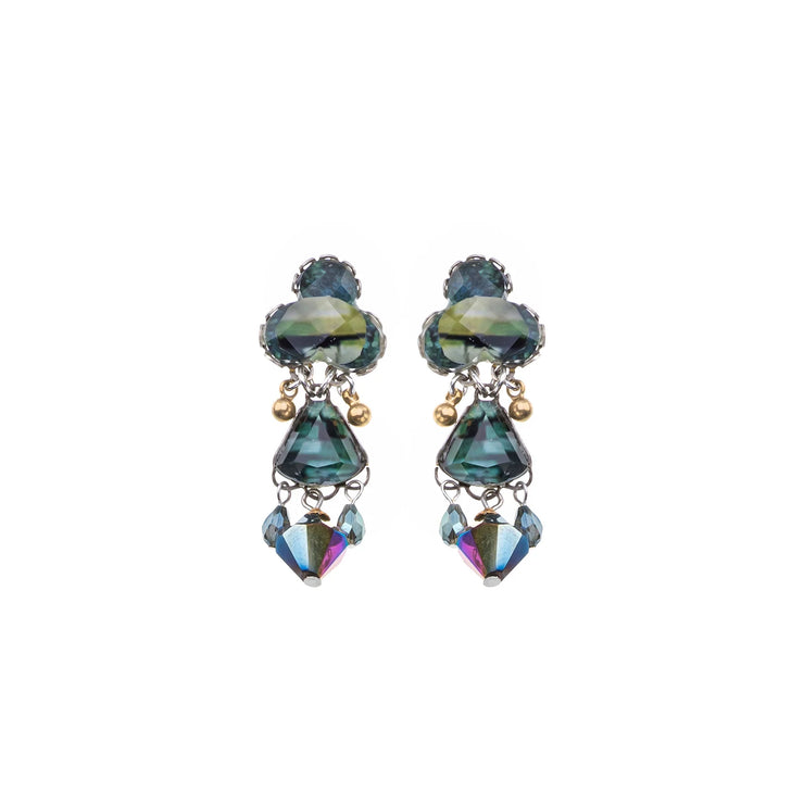 Ayala Bar Emerald Reflectiont, Luniverde Earrings