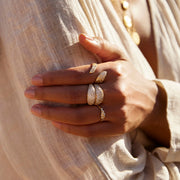 Rhea Ring waterproof gold plate