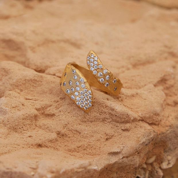 Rhea Ring waterproof gold plate