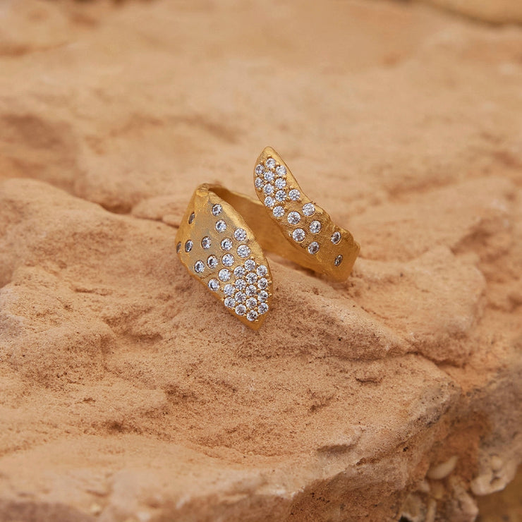 Rhea Ring waterproof gold plate