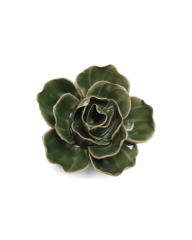 Chive Ceramic Flower Green Butterfly Ranunculus