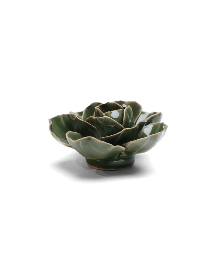 Chive Ceramic Flower Green Butterfly Ranunculus
