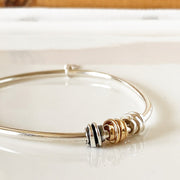 Coiled light weight Bangle 14K filled