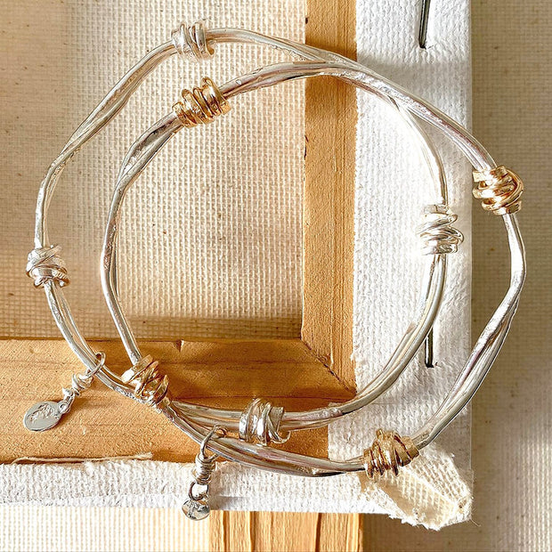 Twist of fate bangle 14K filled