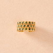 Amelia Trio Dark Green Ring