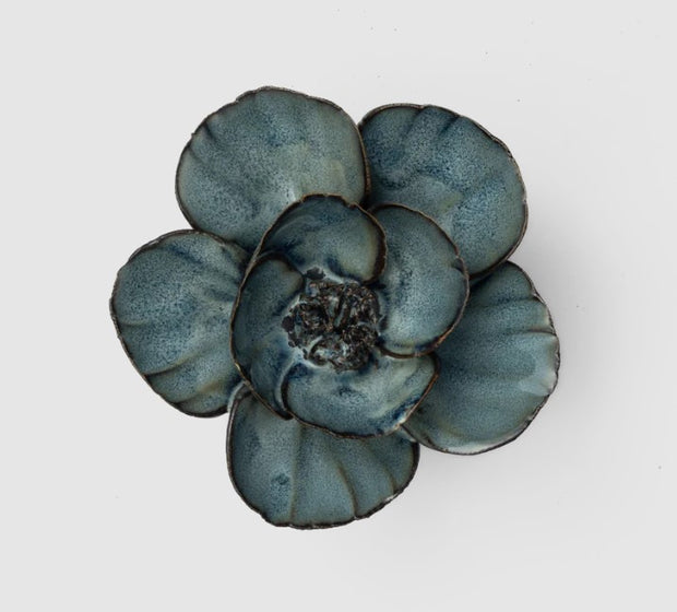 Chive Ceramic Flower Blue Poppy
