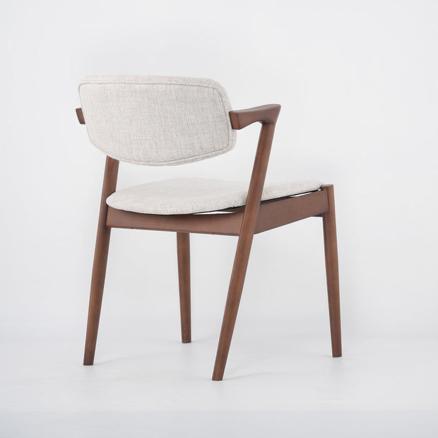 Brera Chair cream with walnut