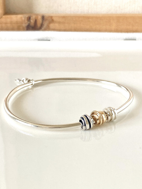Coiled light weight Bangle 14K filled