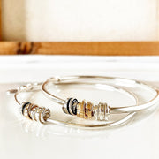 Coiled light weight Bangle 14K filled