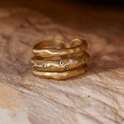 Iris Ring waterproof gold plate