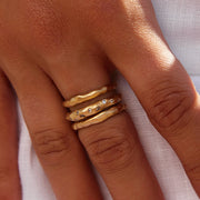 Iris Ring waterproof gold plate