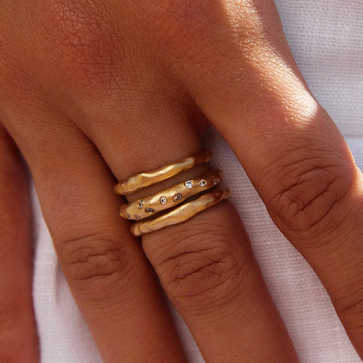 Iris Ring waterproof gold plate