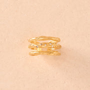 Iris Ring waterproof gold plate