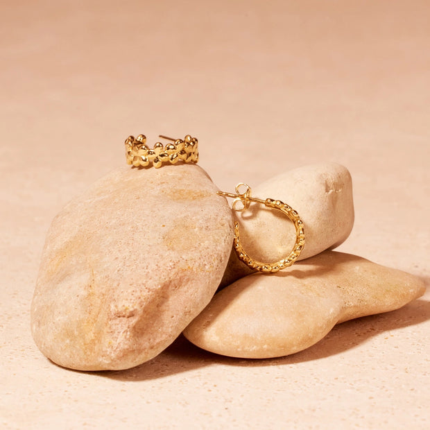 Laura earrings waterproof gold plate