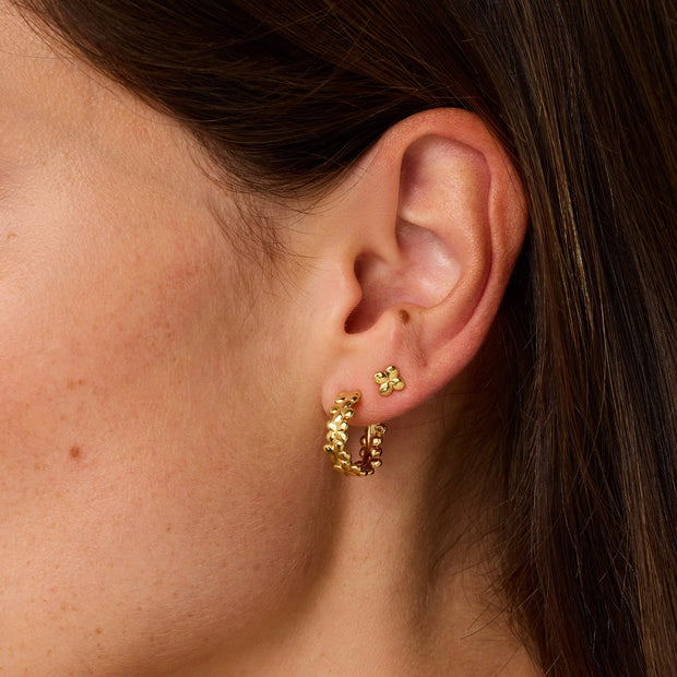 Laura earrings waterproof gold plate