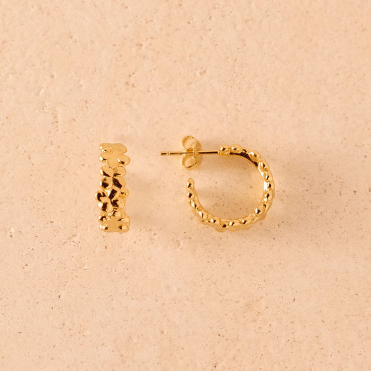 Laura earrings waterproof gold plate