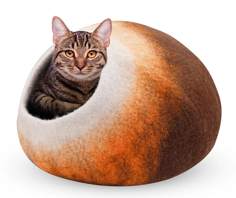 Orange Ombre cat cave