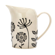 Embossed flower pitcher