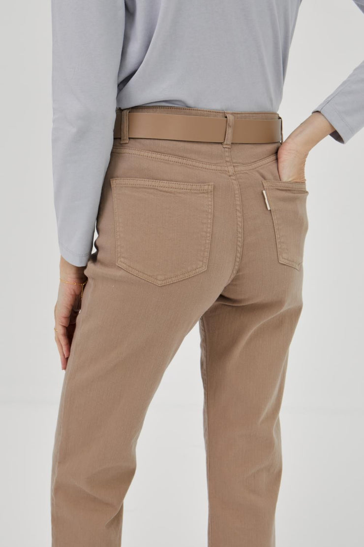 Mus & Bombon Prelle high rise pants in light brown