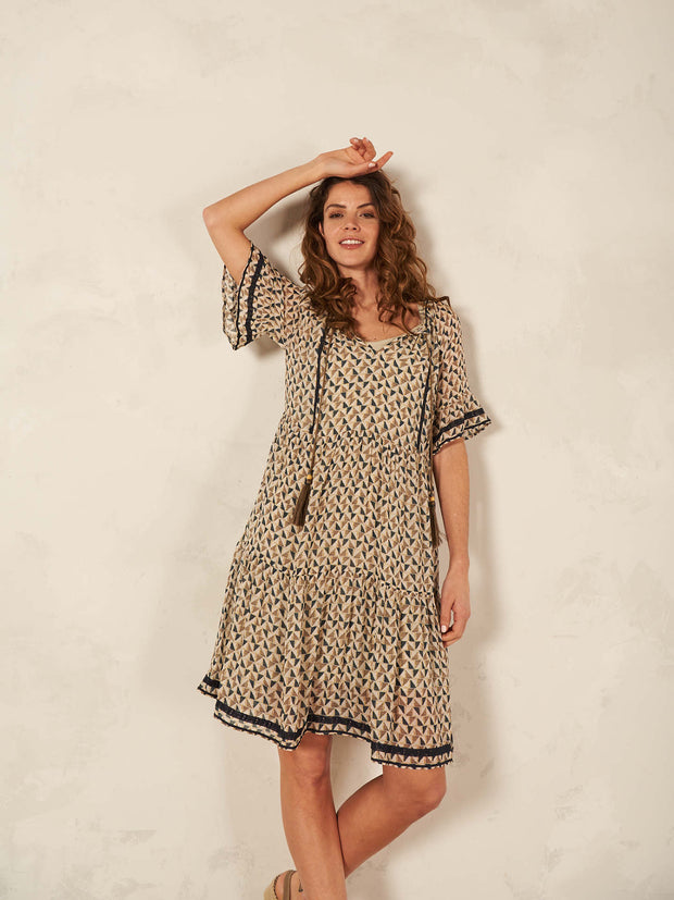 Baby doll dress in eco friendly viscose