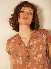 Feminine blouse eco friendly viscose