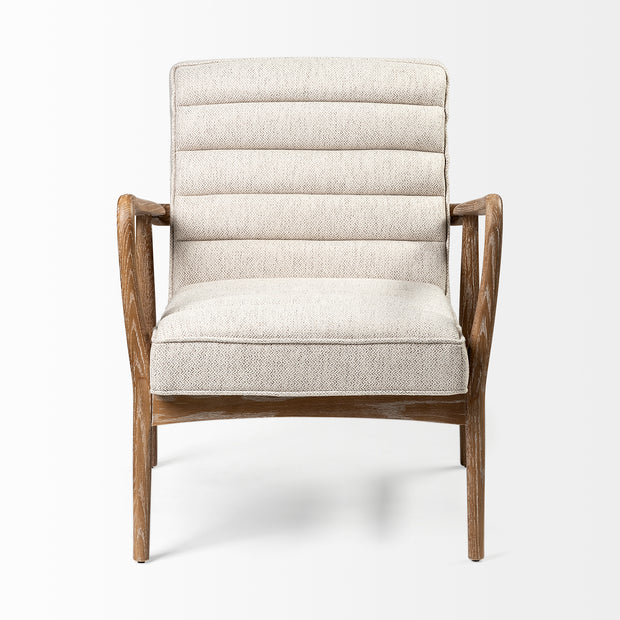 Oak Frame Mid Century Modern Chair