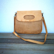 Leather Bag Fold Over Handle