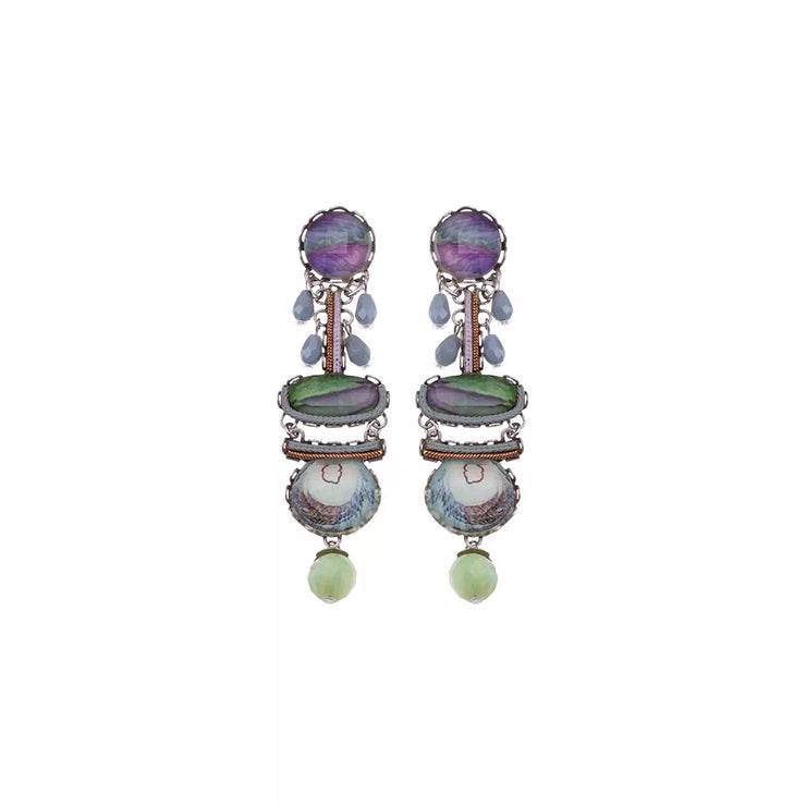 Ayala Bar Lavendar Fields Tacovanada earrings