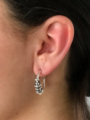 Classic Coiled Hoops Silver
