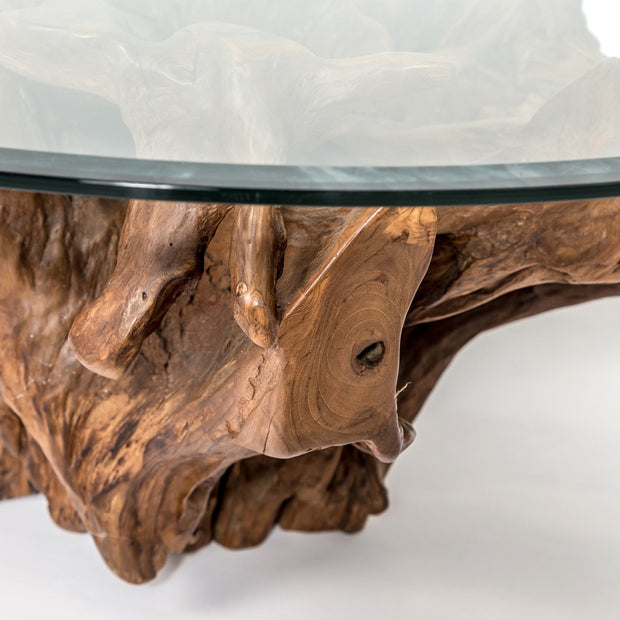 Condo size Teak Root with 42" glass