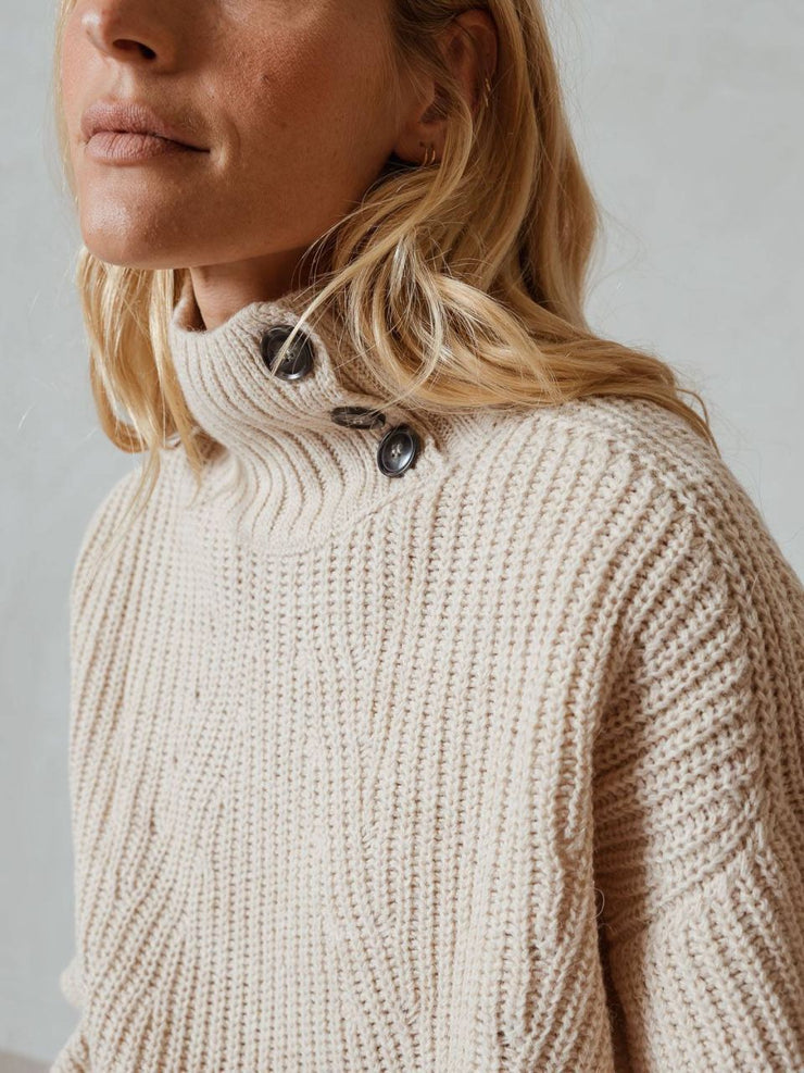 Perkins button sweater